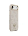 Etui Guess 4G Strass Logo & Big Strap Metal Buttons MagSafe do Apple iPhone Air różowy