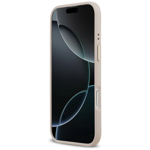 Etui Guess 4G Strass Logo & Big Strap Metal Buttons MagSafe do Apple iPhone Air różowy