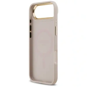 Etui Guess 4G Strass Logo & Big Strap Metal Buttons MagSafe do Apple iPhone Air różowy