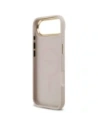 Etui Guess 4G Strass Logo & Big Strap Metal Buttons MagSafe do Apple iPhone Air różowy