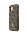 Etui Guess 4G Strass Logo MagSafe do Apple iPhone 17 brązowy