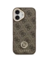 Etui Guess 4G Strass Logo MagSafe do Apple iPhone 17 brązowy