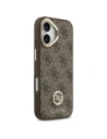 Etui Guess 4G Strass Logo MagSafe do Apple iPhone 17 brązowy