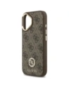 Etui Guess 4G Strass Logo MagSafe do Apple iPhone 17 brązowy