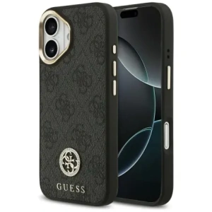 Etui Guess 4G Strass Logo MagSafe do Apple iPhone 17 czarny