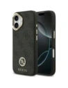 Etui Guess 4G Strass Logo MagSafe do Apple iPhone 17 czarny