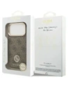 Etui Guess 4G Strass Logo MagSafe do Apple iPhone 17 Pro brązowy