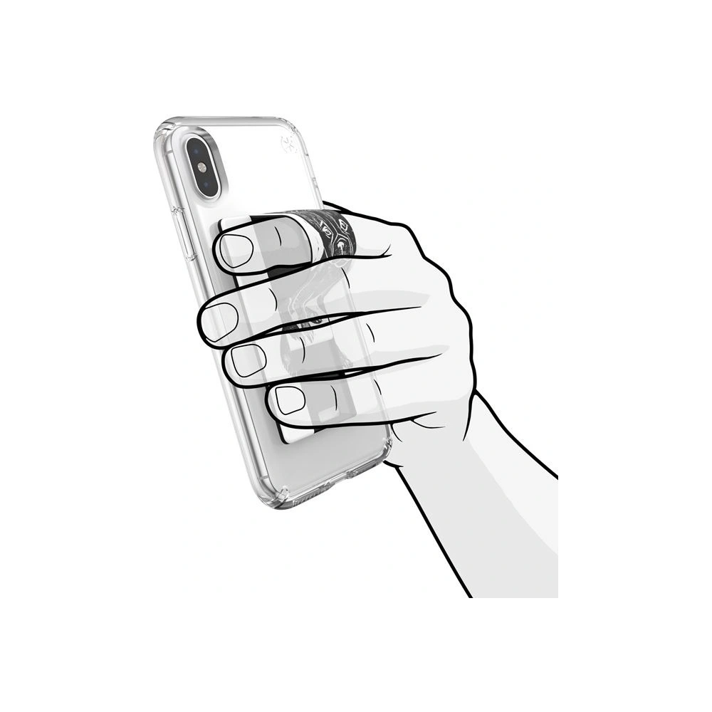 Hurtownia GSM - Etui Speck Universal GrabTab držák na selfie a stojánek Pugstamps/Gray - SPK116GRY - {ean13} - Hurt