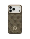 Etui Guess 4G Strass Logo MagSafe do Apple iPhone 17 Pro Max brązowy