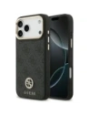 Etui Guess 4G Strass Logo MagSafe do Apple iPhone 17 Pro Max czarny