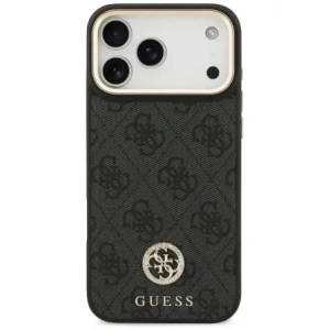 Etui Guess 4G Strass Logo MagSafe do Apple iPhone 17 Pro Max czarny