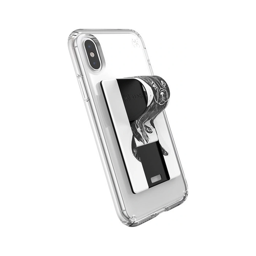 Hurtownia GSM - Etui Speck Universal GrabTab držák na selfie a stojánek Pugstamps/Gray - SPK116GRY - {ean13} - Hurt