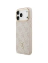 Etui Guess 4G Strass Logo MagSafe do Apple iPhone 17 Pro Max różowy