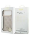 Etui Guess 4G Strass Logo MagSafe do Apple iPhone 17 Pro Max różowy