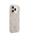 Etui Guess 4G Strass Logo MagSafe do Apple iPhone 17 Pro różowy