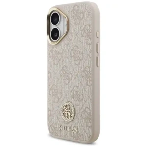 Etui Guess 4G Strass Logo MagSafe do Apple iPhone 17 różowy