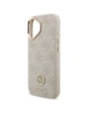 Etui Guess 4G Strass Logo MagSafe do Apple iPhone 17 różowy
