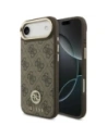 Etui Guess 4G Strass Logo MagSafe do Apple iPhone Air brązowy