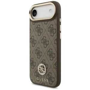 Etui Guess 4G Strass Logo MagSafe do Apple iPhone Air brązowy