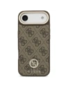 Etui Guess 4G Strass Logo MagSafe do Apple iPhone Air brązowy
