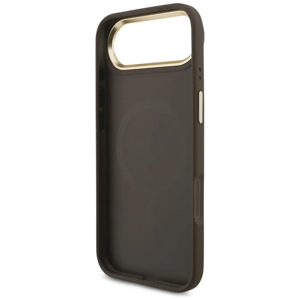 Etui Guess 4G Strass Logo MagSafe do Apple iPhone Air brązowy