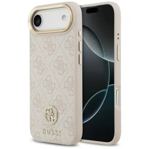 Etui Guess 4G Strass Logo MagSafe do Apple iPhone Air różowy