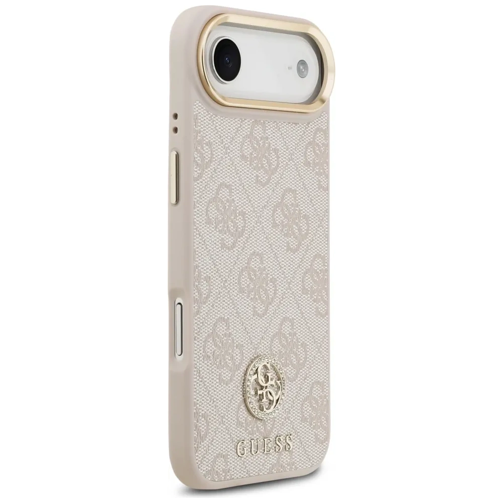 Etui Guess 4G Strass Logo MagSafe do Apple iPhone Air różowy