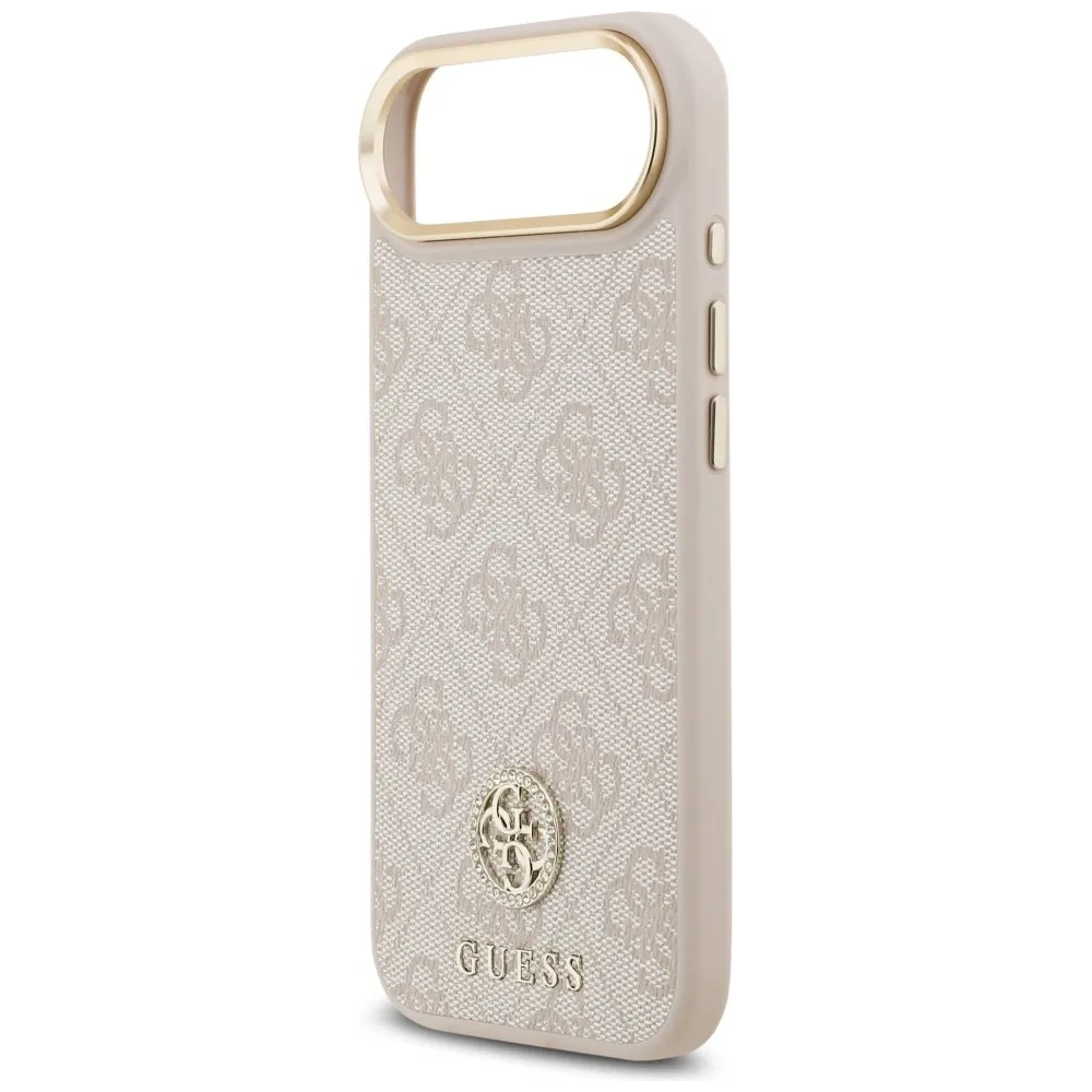 Etui Guess 4G Strass Logo MagSafe do Apple iPhone Air różowy