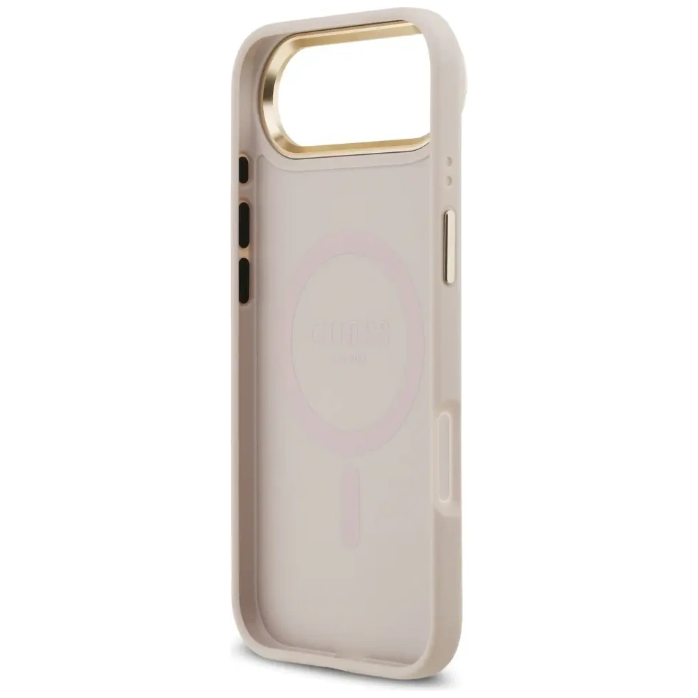 Etui Guess 4G Strass Logo MagSafe do Apple iPhone Air różowy