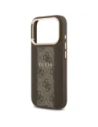 Etui Guess 4G Stripe MagSafe do Apple iPhone 17 Pro brązowy