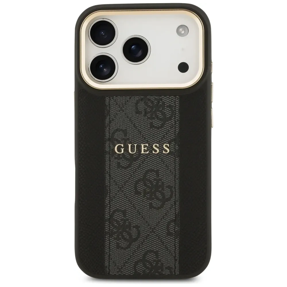 Etui Guess 4G Stripe MagSafe do Apple iPhone 17 Pro czarny