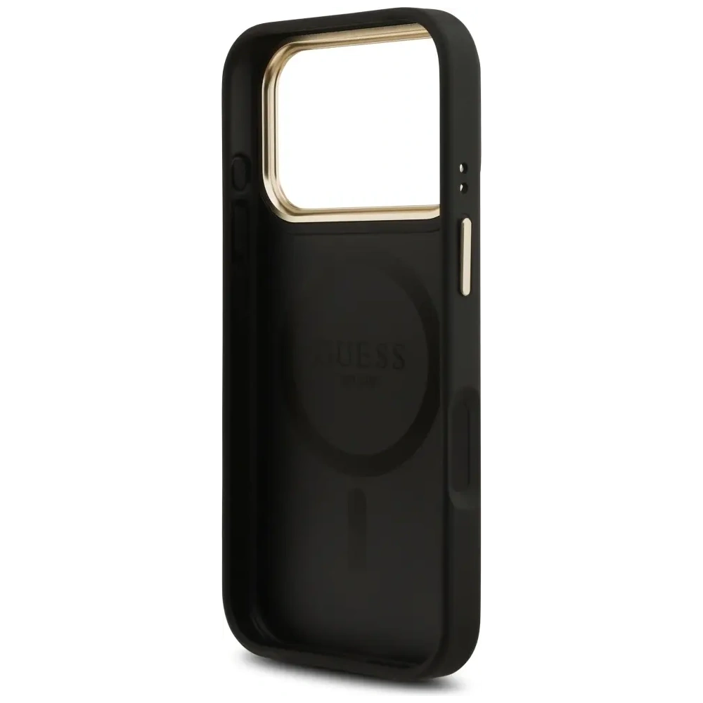 Etui Guess 4G Stripe MagSafe do Apple iPhone 17 Pro czarny