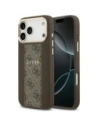 Etui Guess 4G Stripe MagSafe do Apple iPhone 17 Pro Max brązowy