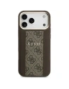 Etui Guess 4G Stripe MagSafe do Apple iPhone 17 Pro Max brązowy