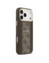 Etui Guess 4G Stripe MagSafe do Apple iPhone 17 Pro Max brązowy