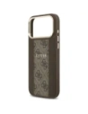 Etui Guess 4G Stripe MagSafe do Apple iPhone 17 Pro Max brązowy