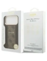 Etui Guess 4G Stripe MagSafe do Apple iPhone 17 Pro Max brązowy