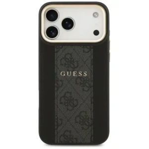Etui Guess 4G Stripe MagSafe do Apple iPhone 17 Pro Max czarny