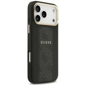Etui Guess 4G Stripe MagSafe do Apple iPhone 17 Pro Max czarny