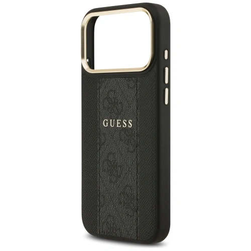 Etui Guess 4G Stripe MagSafe do Apple iPhone 17 Pro Max czarny