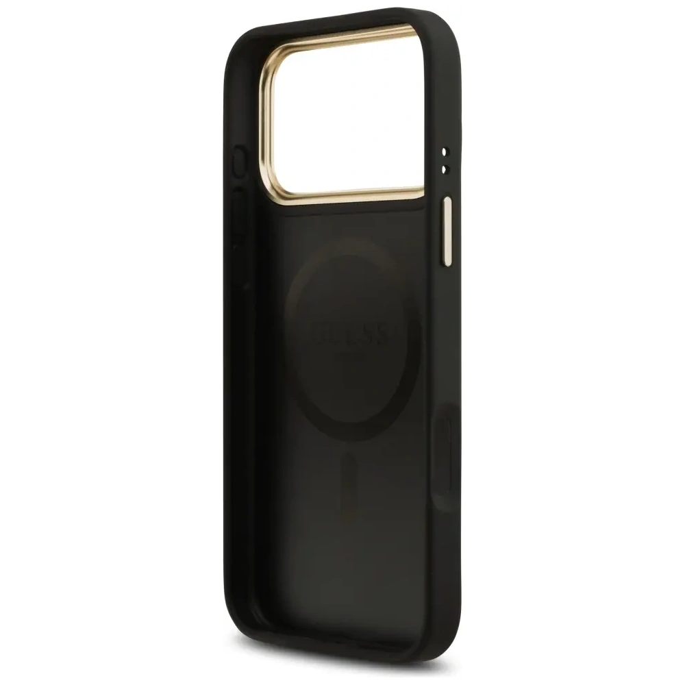 Etui Guess 4G Stripe MagSafe do Apple iPhone 17 Pro Max czarny