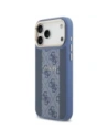 Etui Guess 4G Stripe MagSafe do Apple iPhone 17 Pro Max niebieski