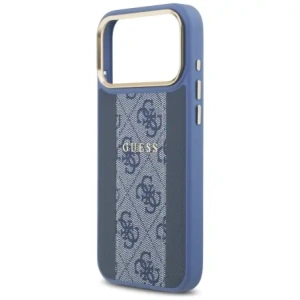 Etui Guess 4G Stripe MagSafe do Apple iPhone 17 Pro Max niebieski