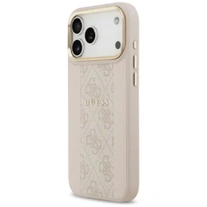 Etui Guess 4G Stripe MagSafe do Apple iPhone 17 Pro Max różowy
