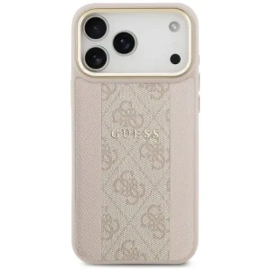 Etui Guess 4G Stripe MagSafe do Apple iPhone 17 Pro Max różowy