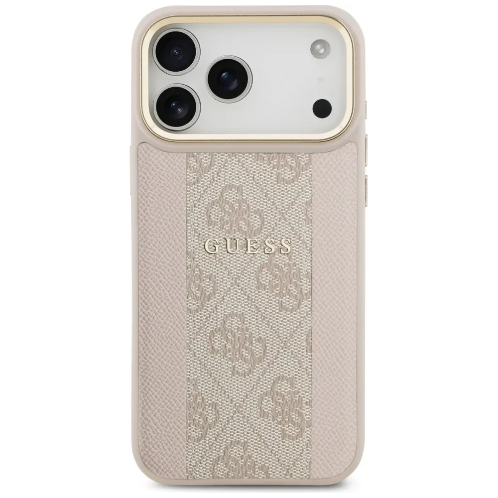 Etui Guess 4G Stripe MagSafe do Apple iPhone 17 Pro Max różowy