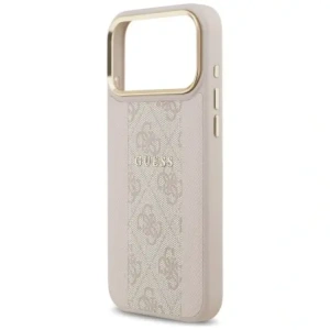 Etui Guess 4G Stripe MagSafe do Apple iPhone 17 Pro Max różowy