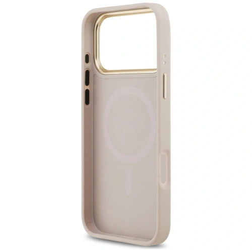 Etui Guess 4G Stripe MagSafe do Apple iPhone 17 Pro Max różowy