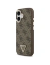 Etui Guess 4G Triangle Logo MagSafe do Apple iPhone 17 brązowy złoty