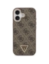 Etui Guess 4G Triangle Logo MagSafe do Apple iPhone 17 brązowy złoty